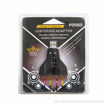 Virtual 7.1 Channel Dual-input/-output Function Drive USB Sound Card, Reduces Noise System Function